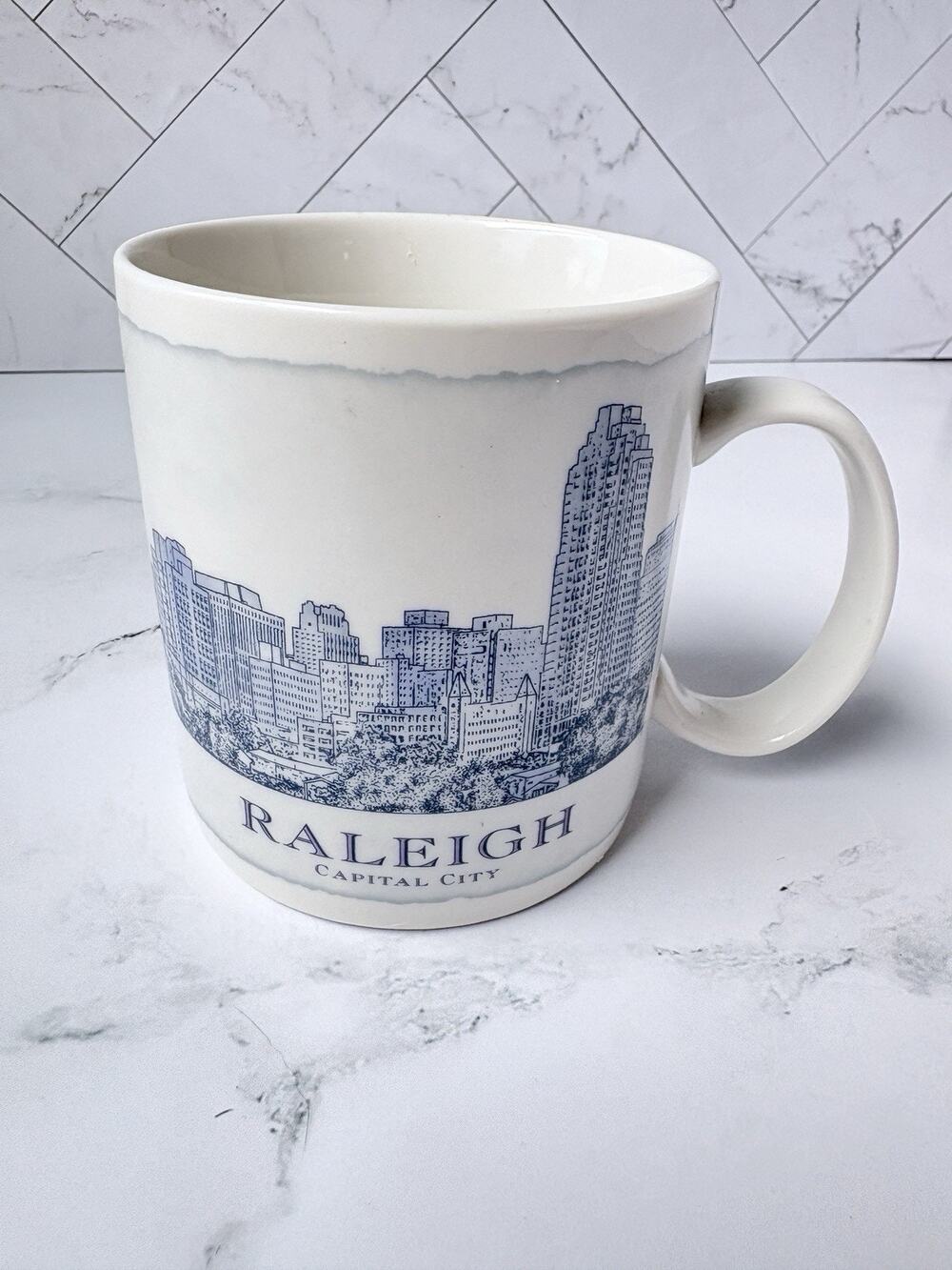 Starbucks Raleigh, NC Capital City Skyline 2008 Ceramic Coffee Mug